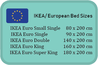 IKEA bed sizes